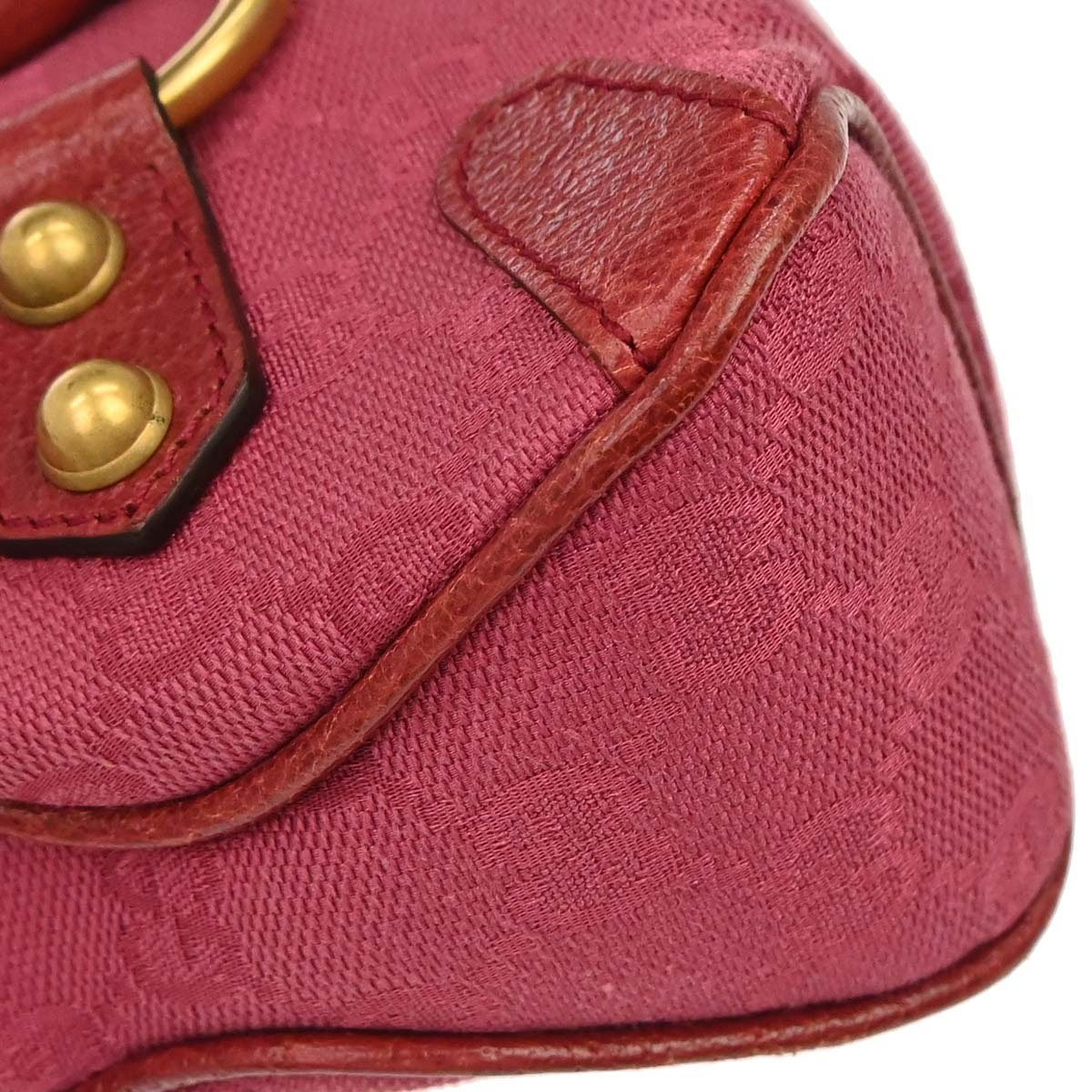 Gucci Horsebit Web Flap GG Canvas and white leather Mini Roze