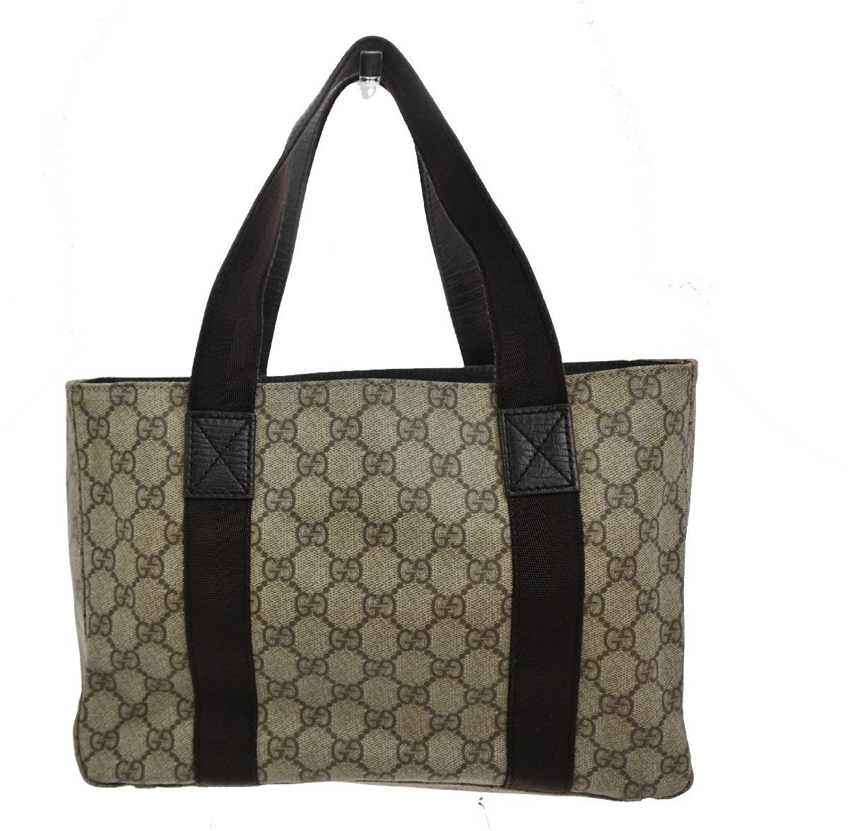 Gucci Gucci Belted Tote GG Coated Canvas Medium Bruin