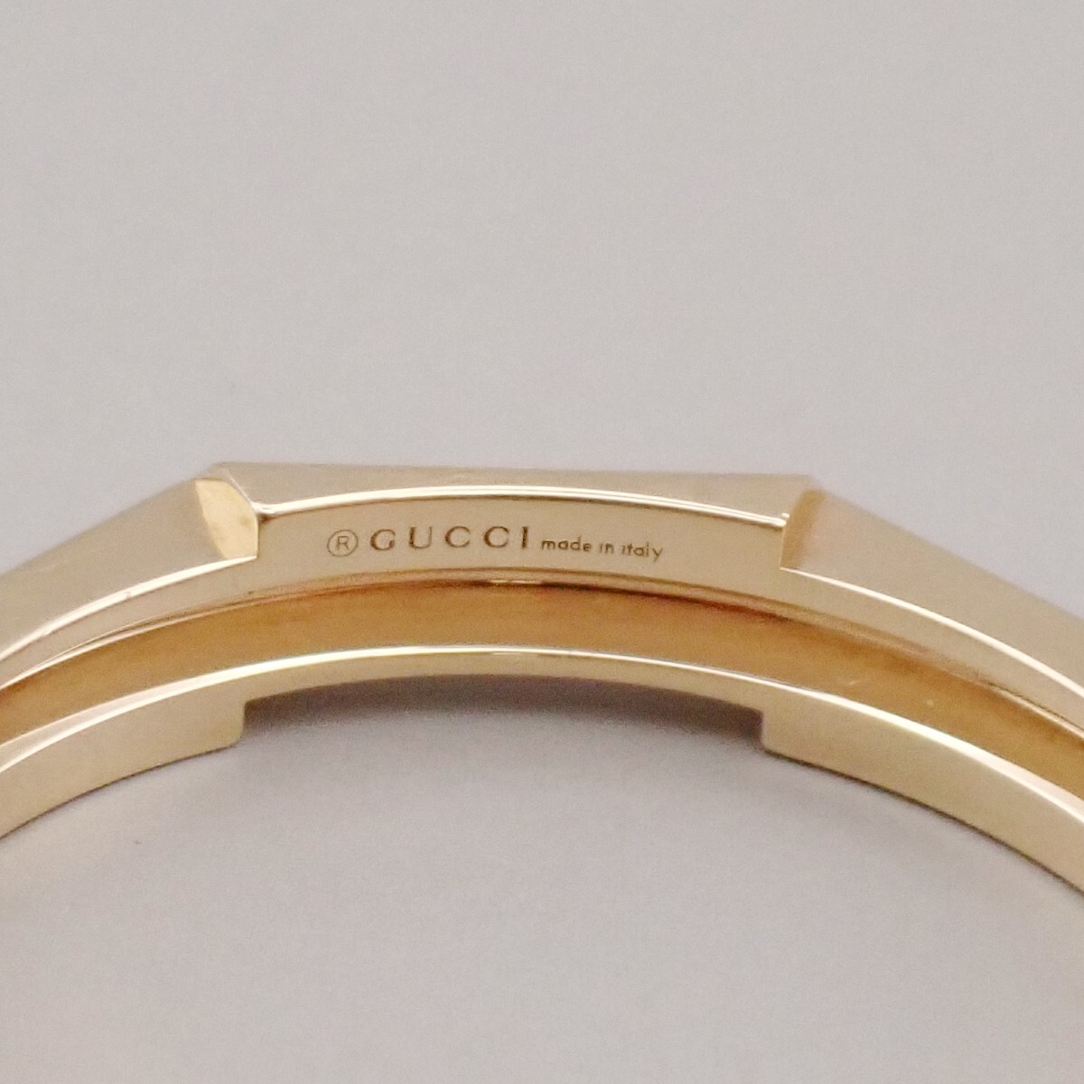 Gucci Gucci Link to Love Studded Ring 18K Yellow Gold 4mm Goud