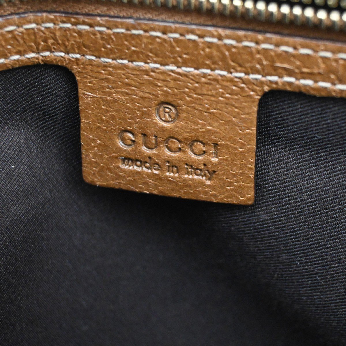 Gucci Vintage Boston Bag Monogram Canvas size no available Bruin