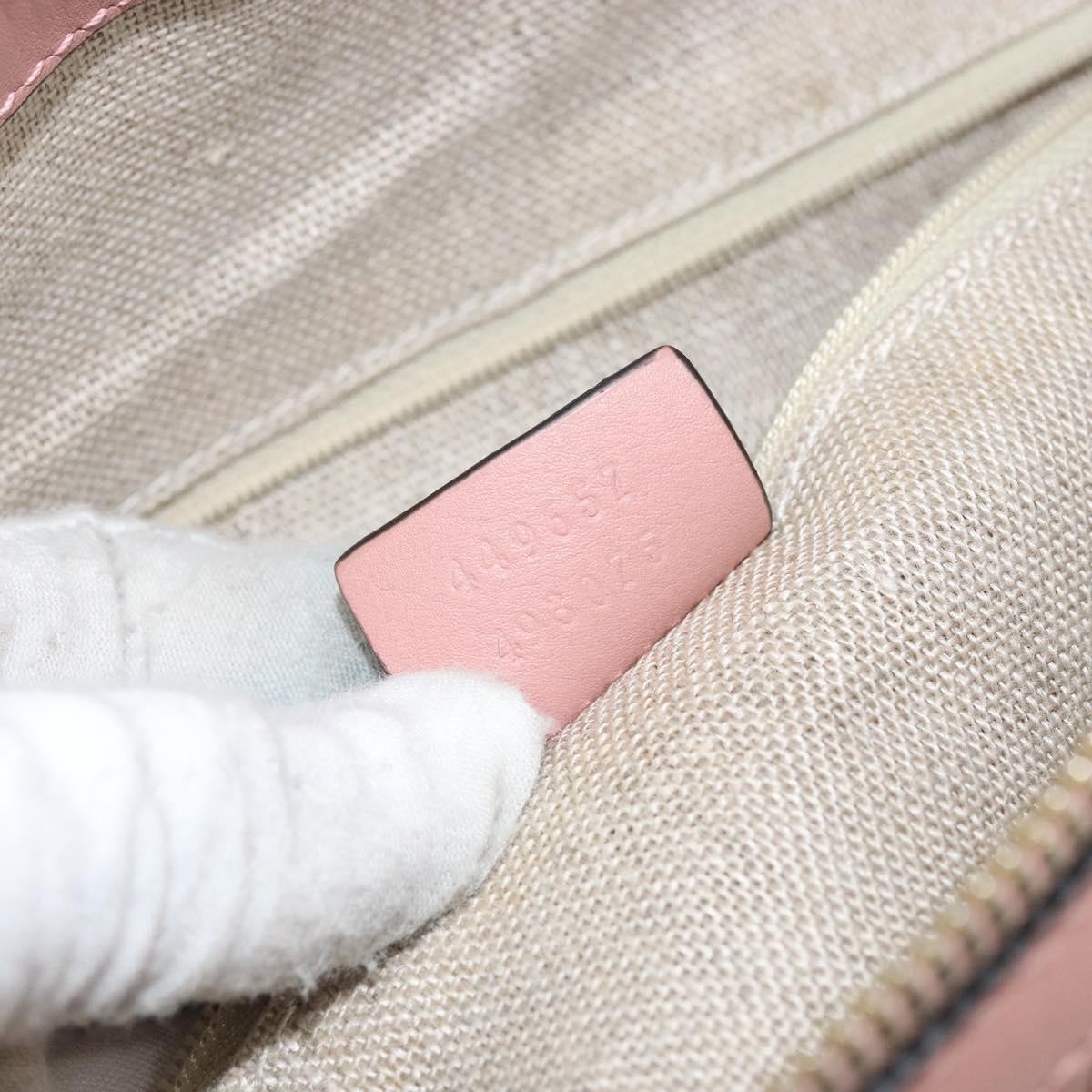 Gucci Gucci Britt Convertible Dome Satchel Microguccissima Leather Medium Roze