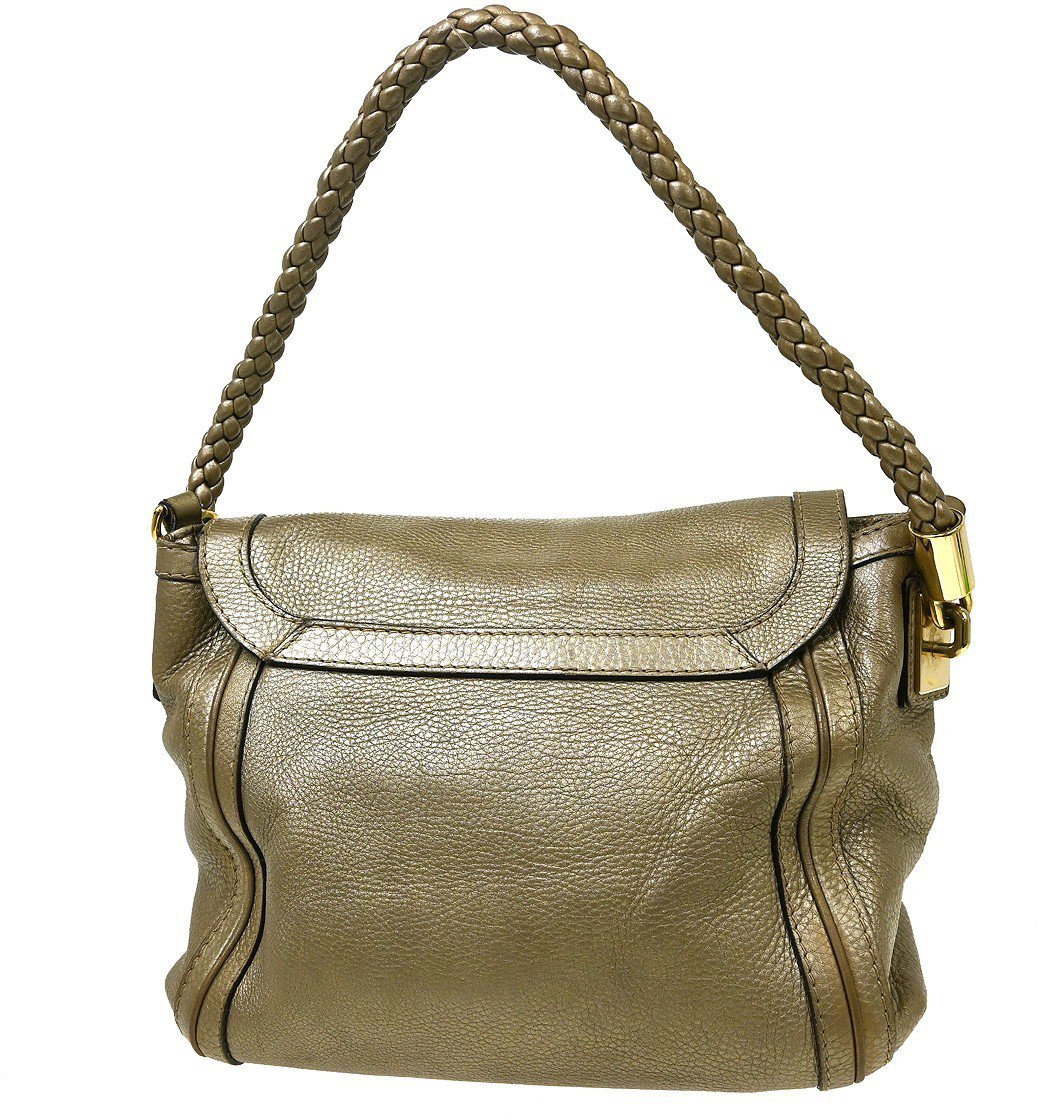 Gucci Bella Flap Leather Medium Goud