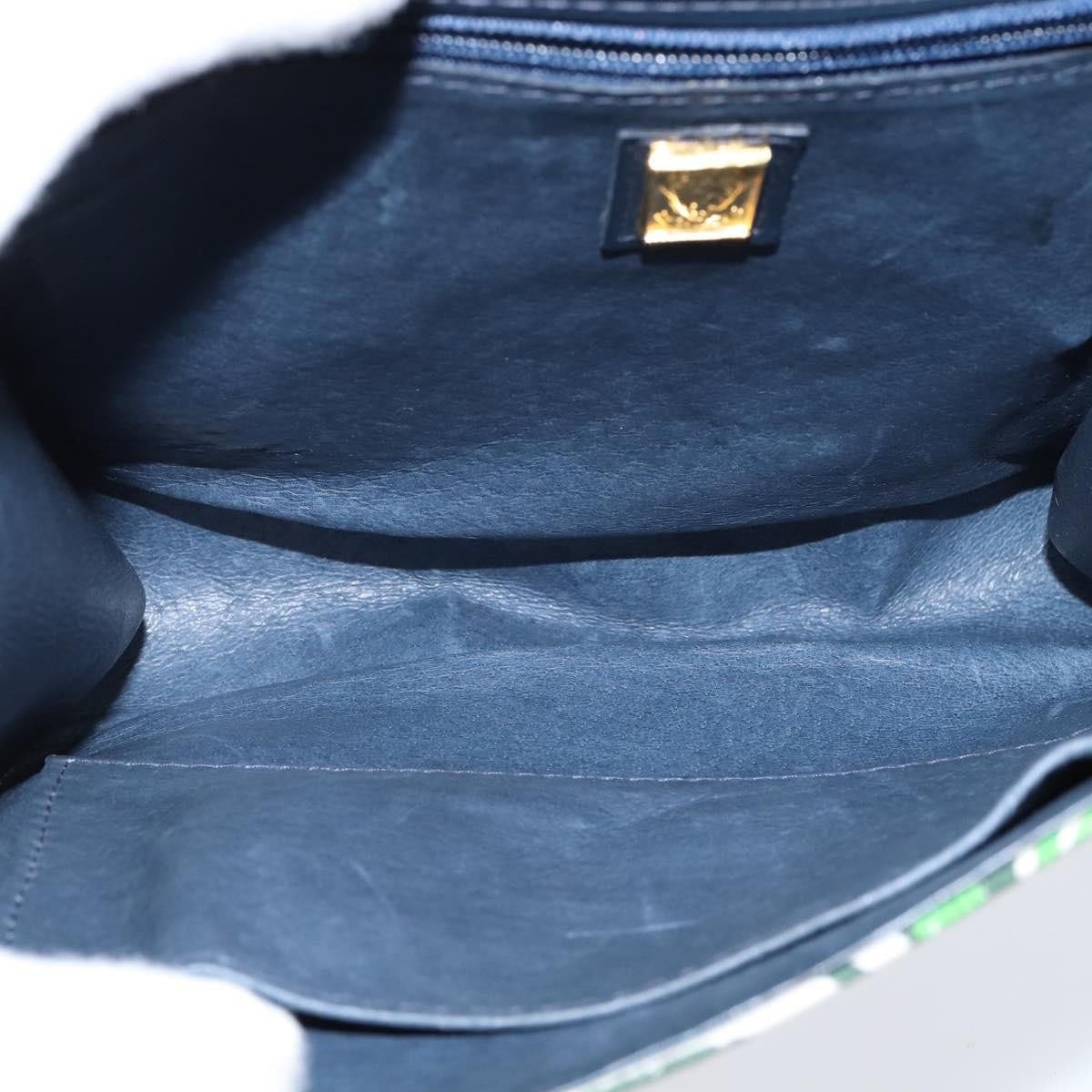 Gucci Gucci Vintage Flap Crossbody Bag GG Coated Canvas and Leather Divers