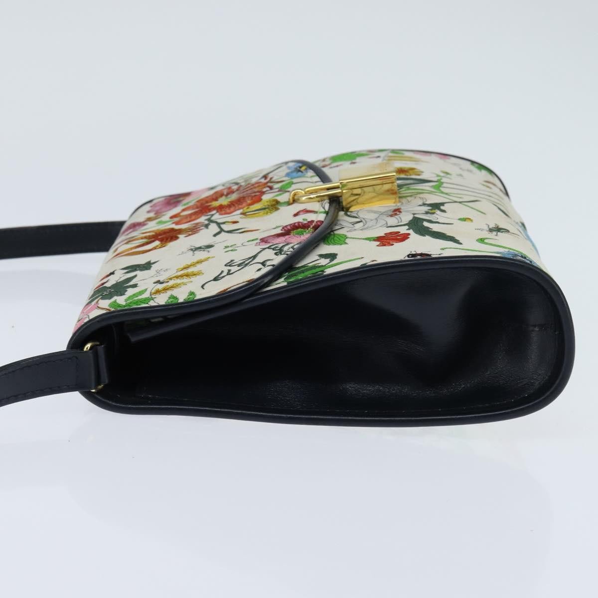 Gucci Gucci Vintage Flap Crossbody Bag GG Coated Canvas and Leather Divers