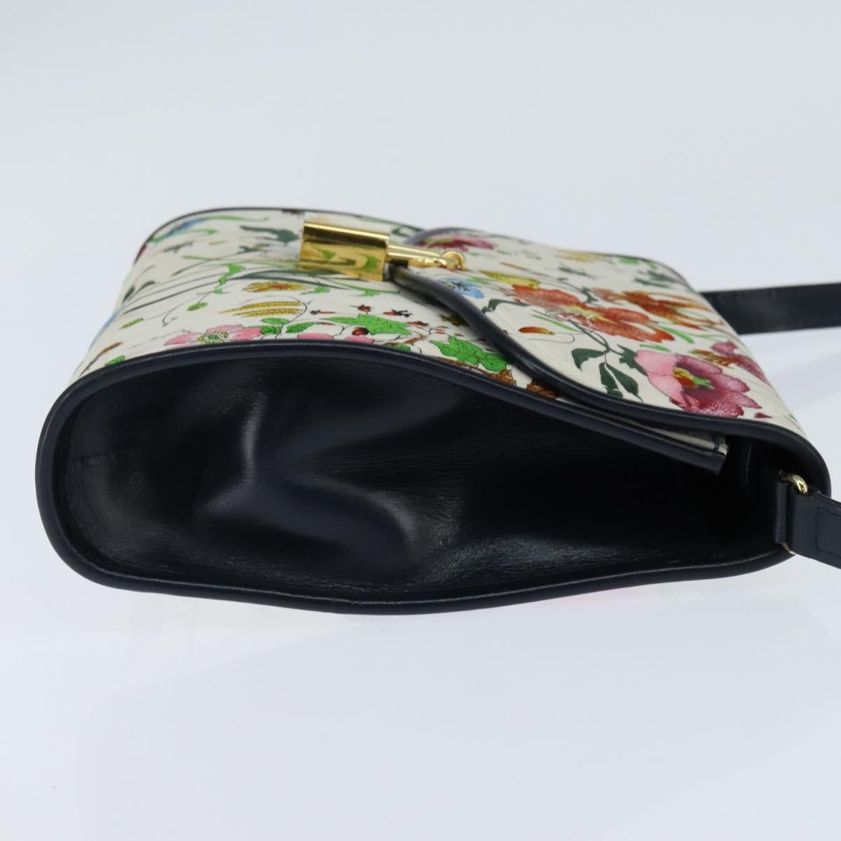 Gucci Gucci Vintage Flap Crossbody Bag GG Coated Canvas and Leather Divers