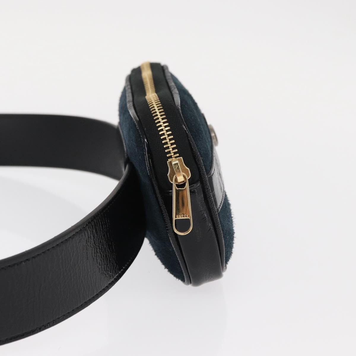 Gucci Gucci Ophidia Belt Bag Suede Mini Navy