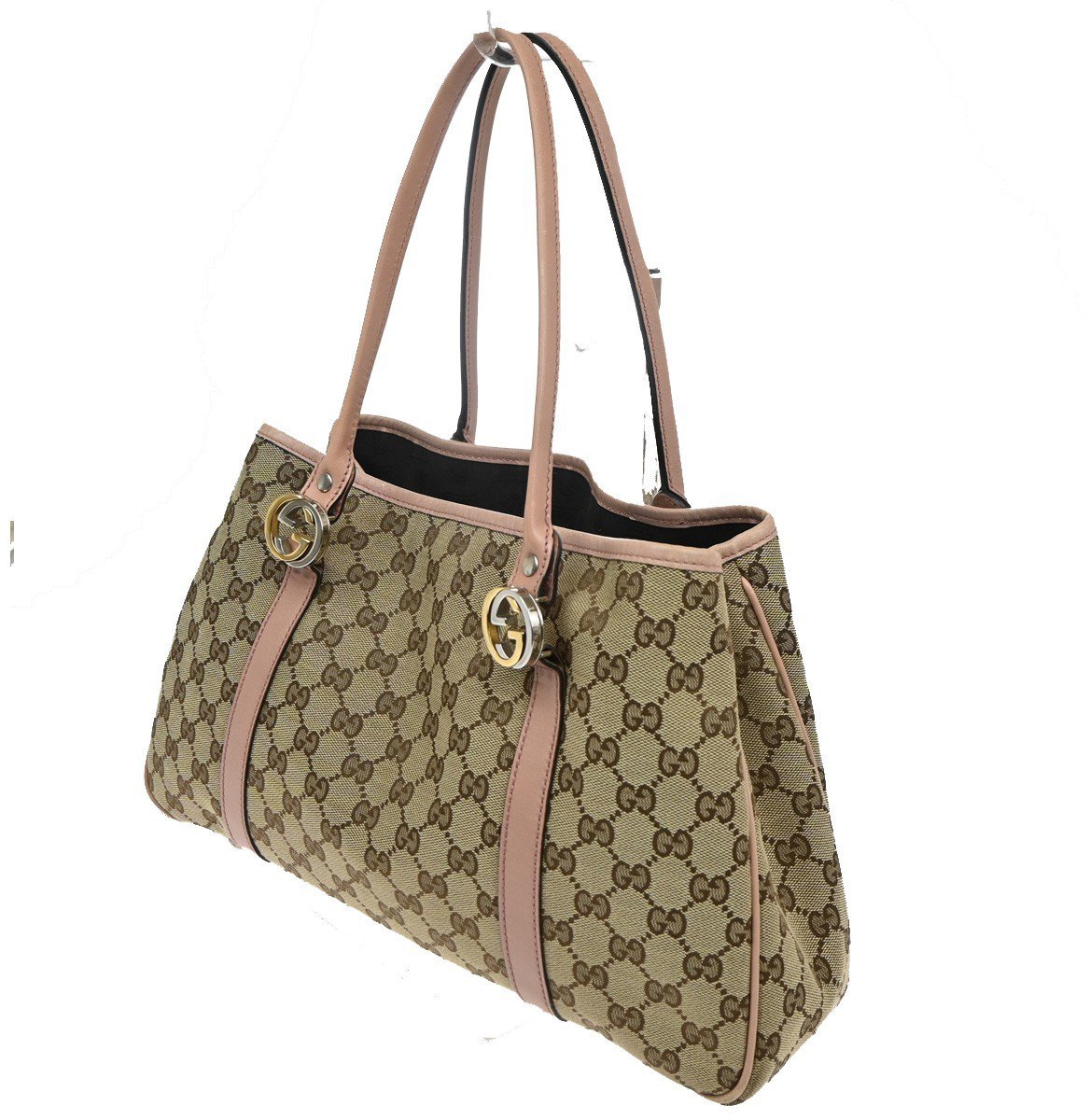 Gucci Gucci Twins Tote GG Canvas with Leather Large Bruin