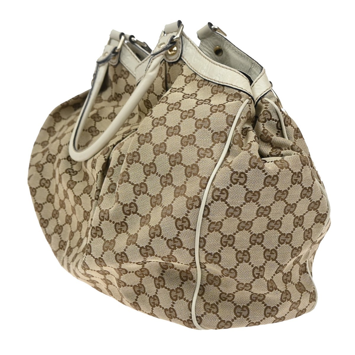 Gucci Gucci Sukey Shoulder Bag GG Canvas Medium Bruin