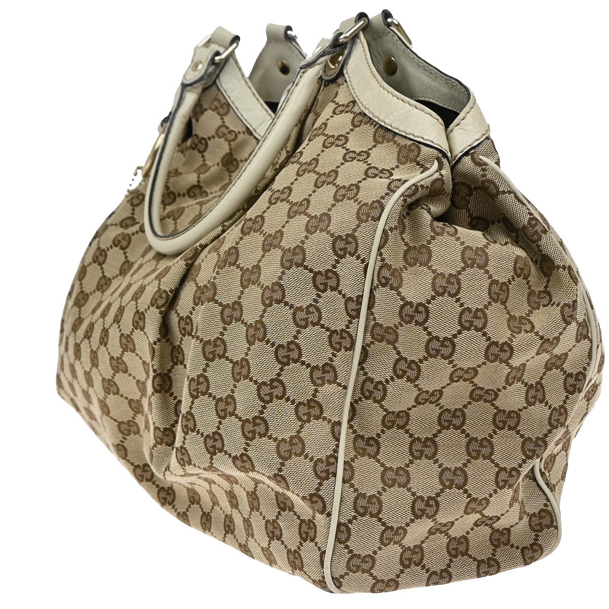 Gucci Gucci Sukey Shoulder Bag GG Canvas Medium Bruin