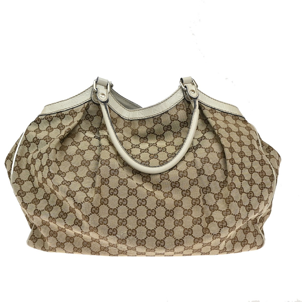 Gucci Gucci Sukey Shoulder Bag GG Canvas Medium Bruin