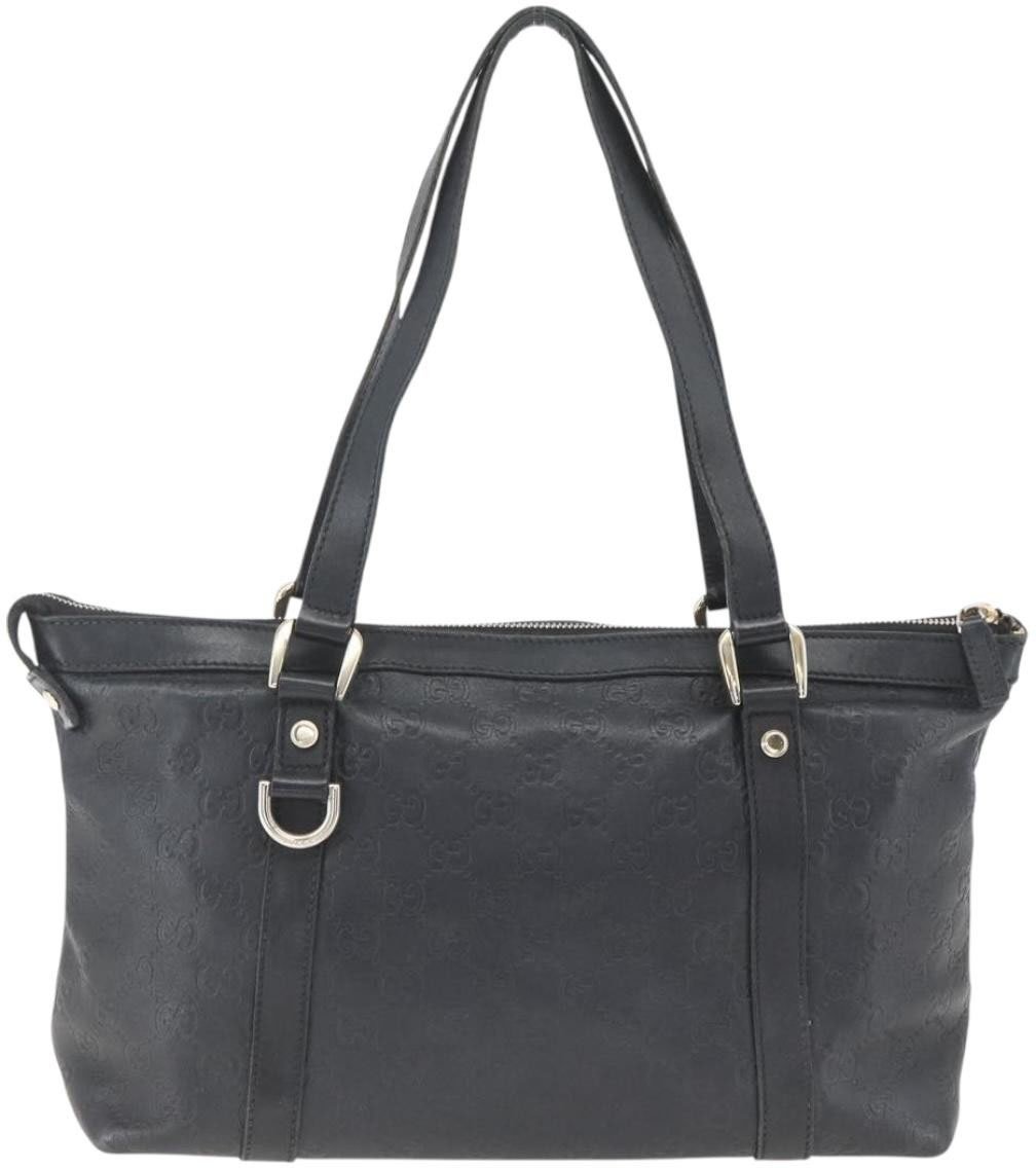 Gucci Gucci Abbey Zip Tote Guccissima Zwart