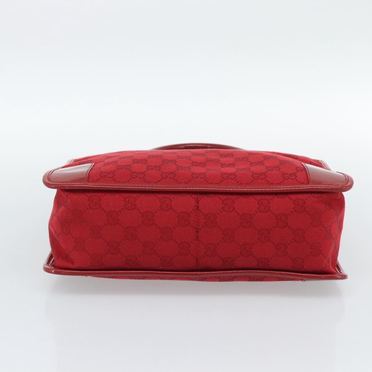 Gucci Structured Top Handle Open Tote GG Canvas Large Rood