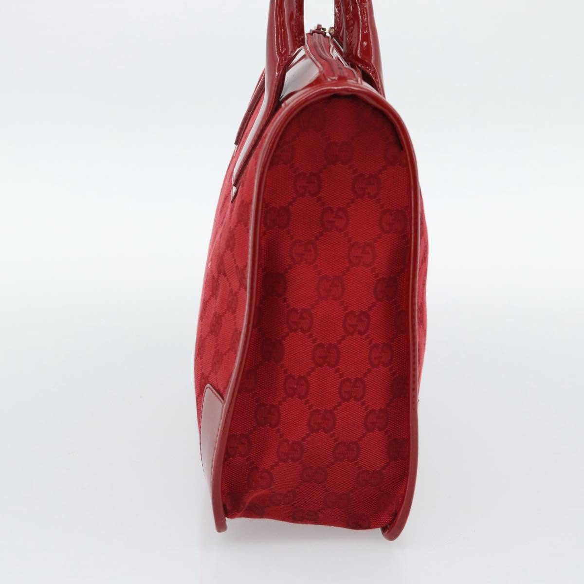 Gucci Structured Top Handle Open Tote GG Canvas Large Rood