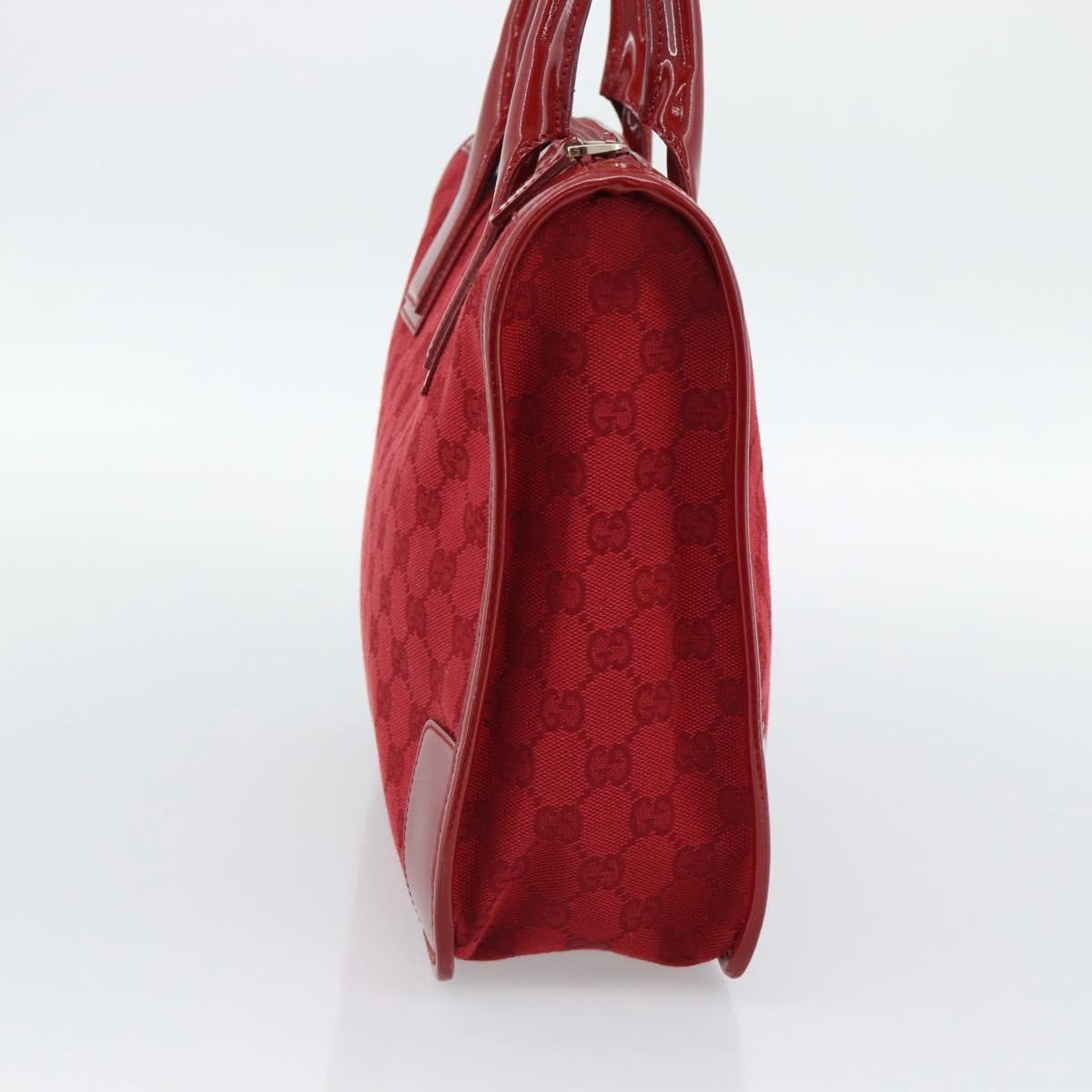 Gucci Structured Top Handle Open Tote GG Canvas Large Rood