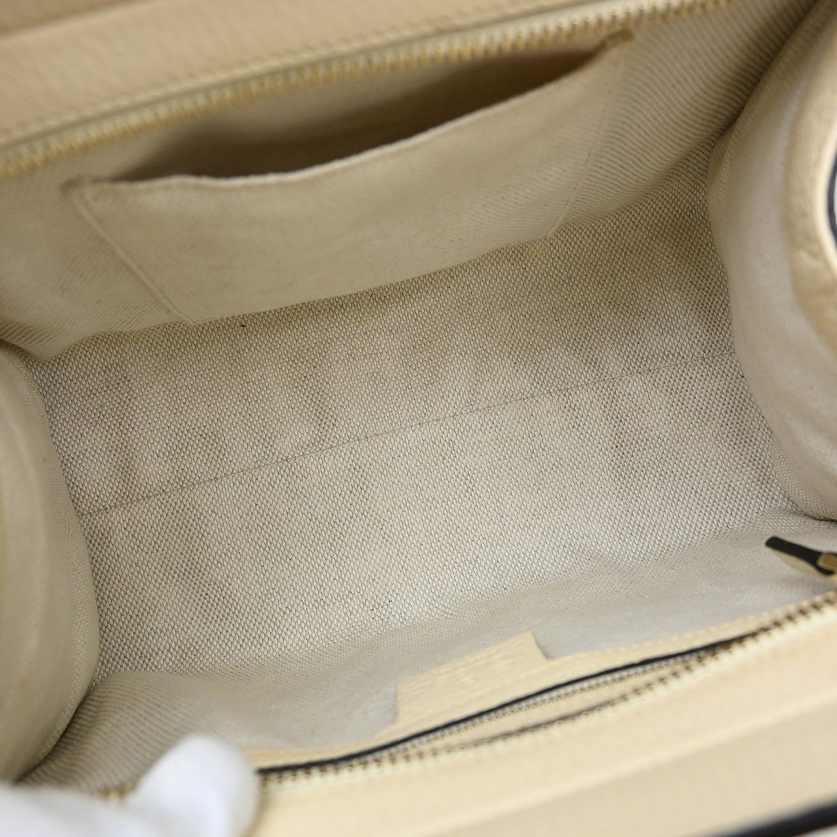 Gucci Soho Convertible Top Handle Satchel Leather Medium Beige