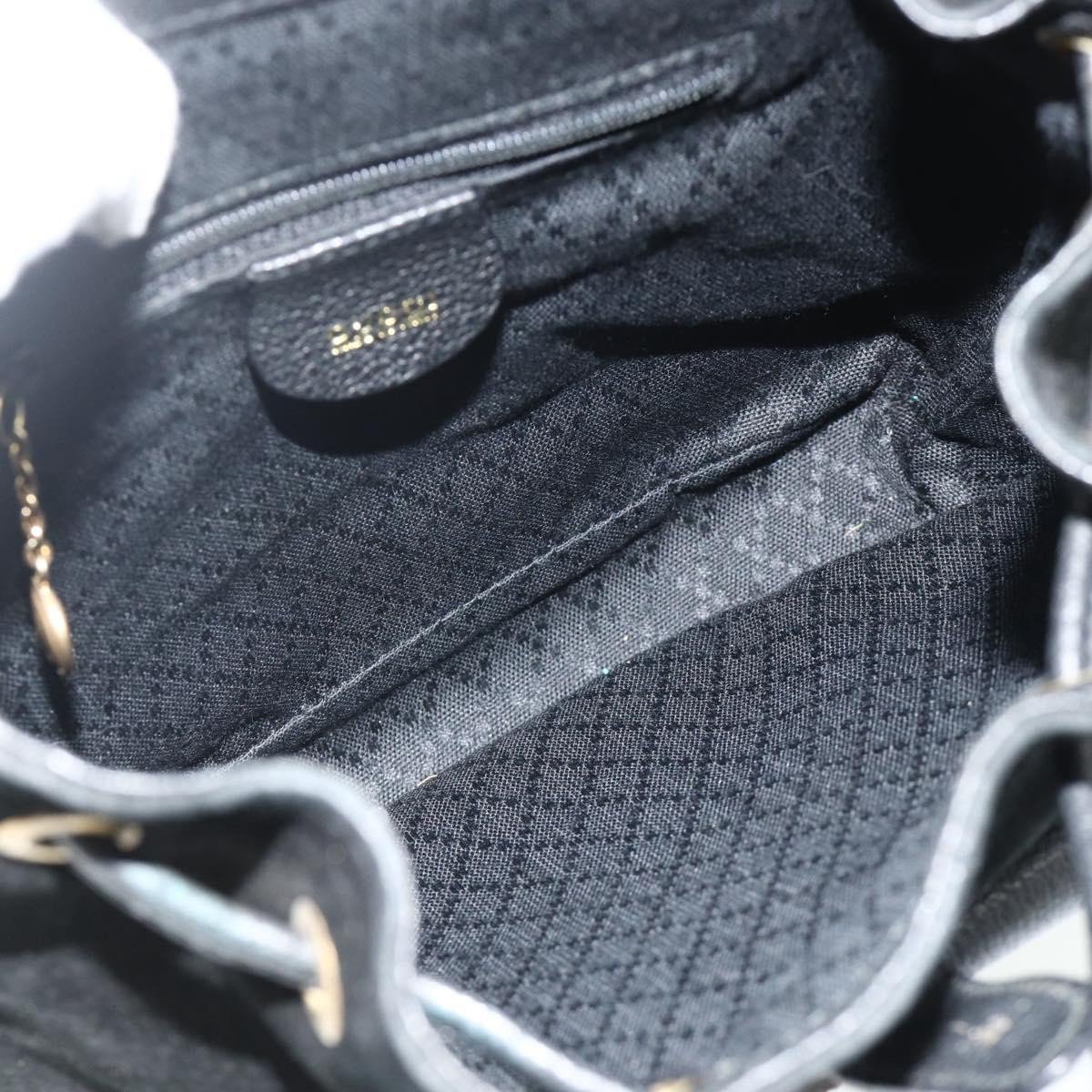 Gucci Gucci Gucci bamboo backpack daim mini Zwart