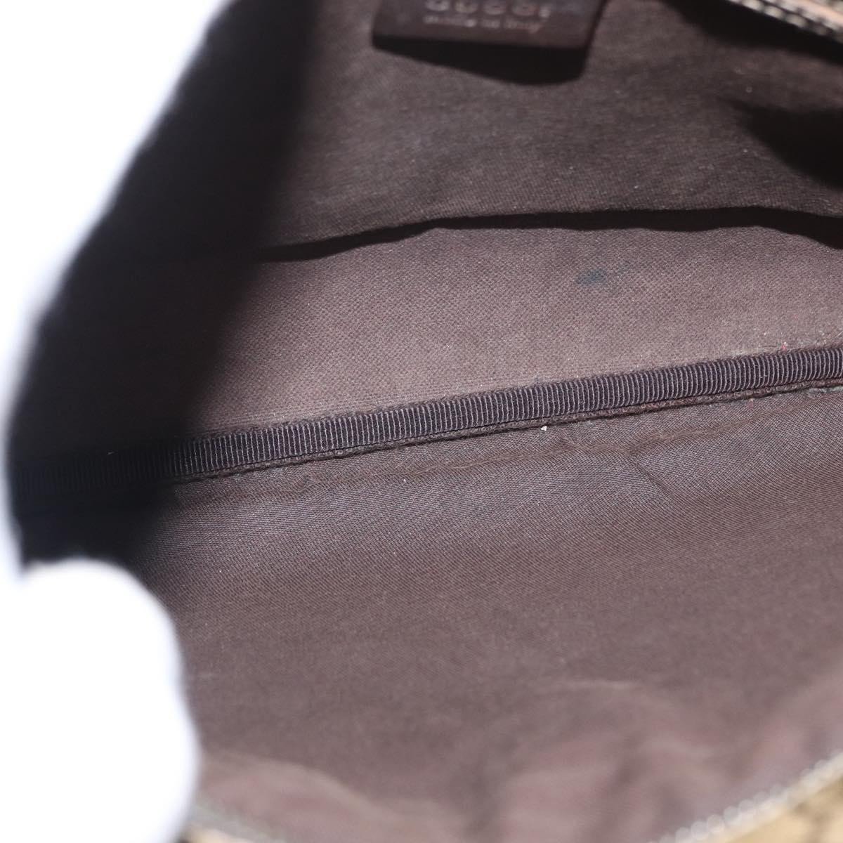 Gucci Gucci Flat Messenger Bag GG Coated Canvas Medium Beige