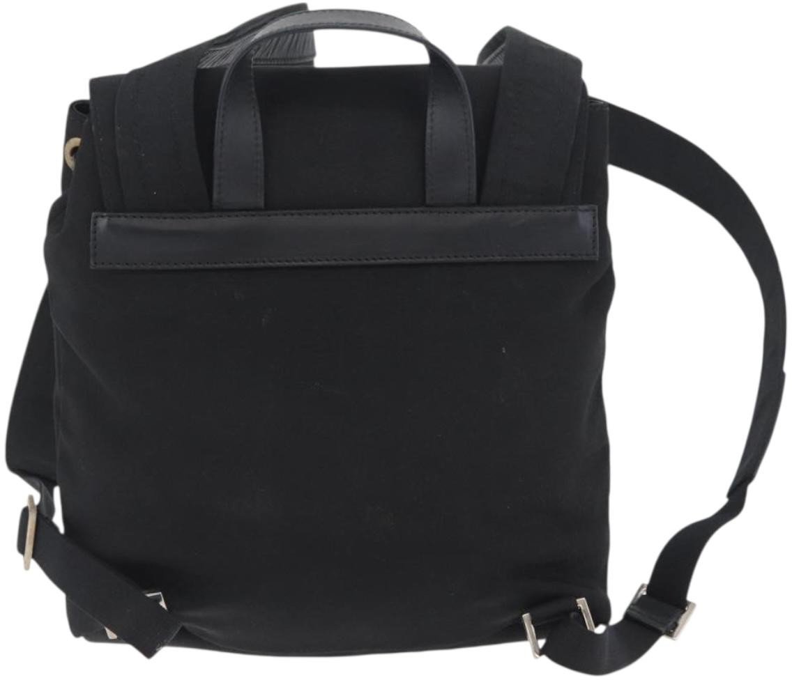 Gucci Vintage Flap Nylon Zwart