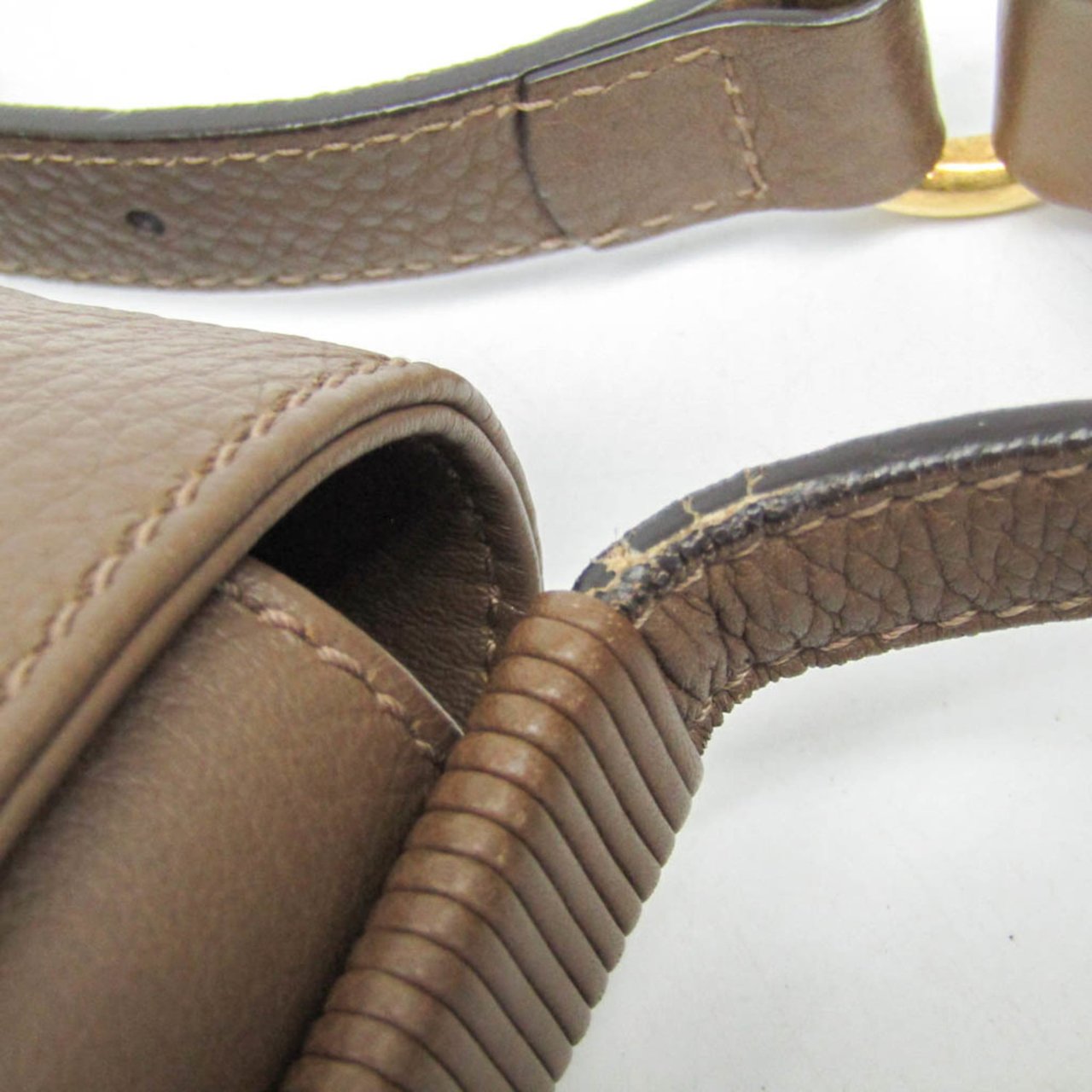 Gucci Gucci Bamboo Shoulder Bag Leather Bruin