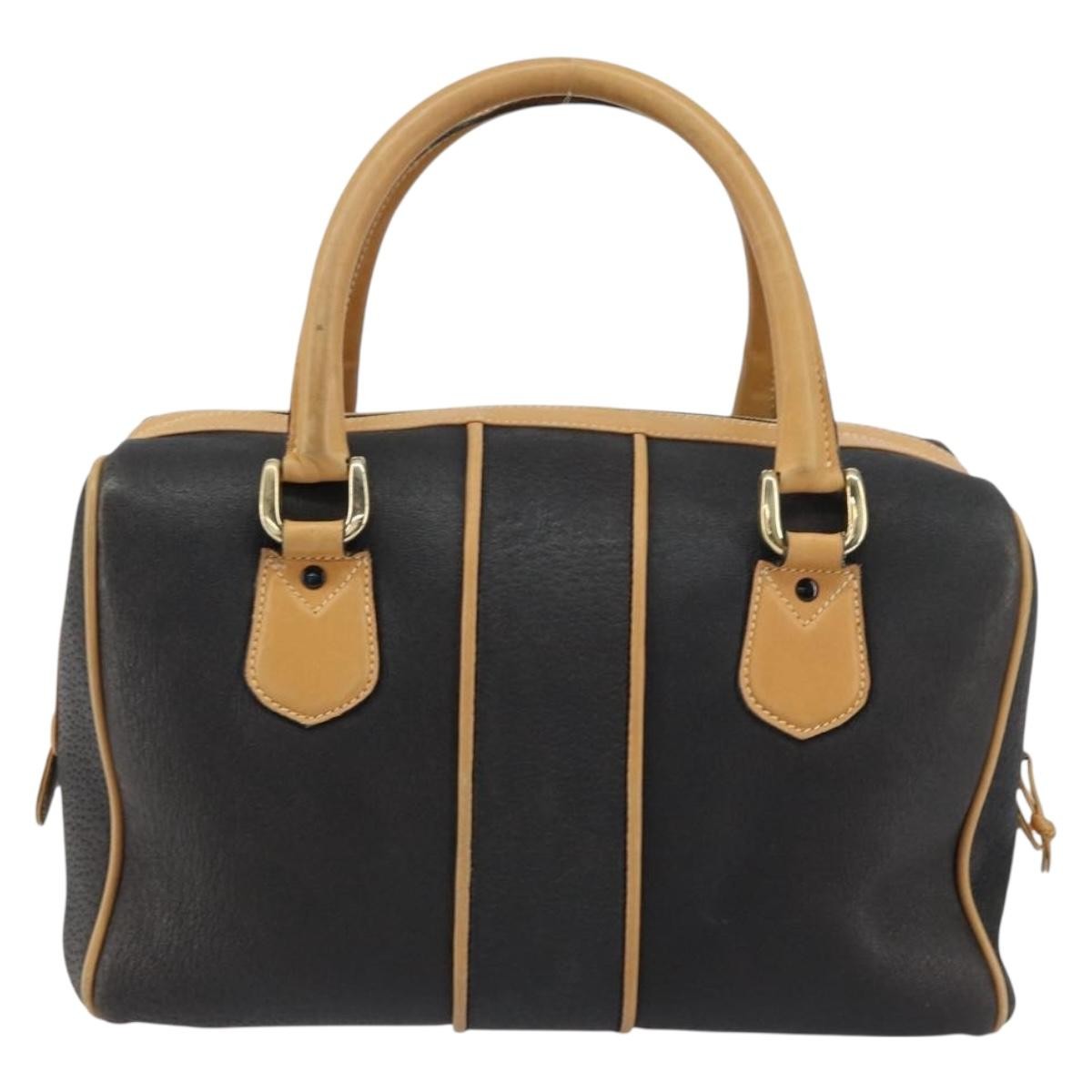 Gucci Gucci Vintage Boston Bag Leather Zwart