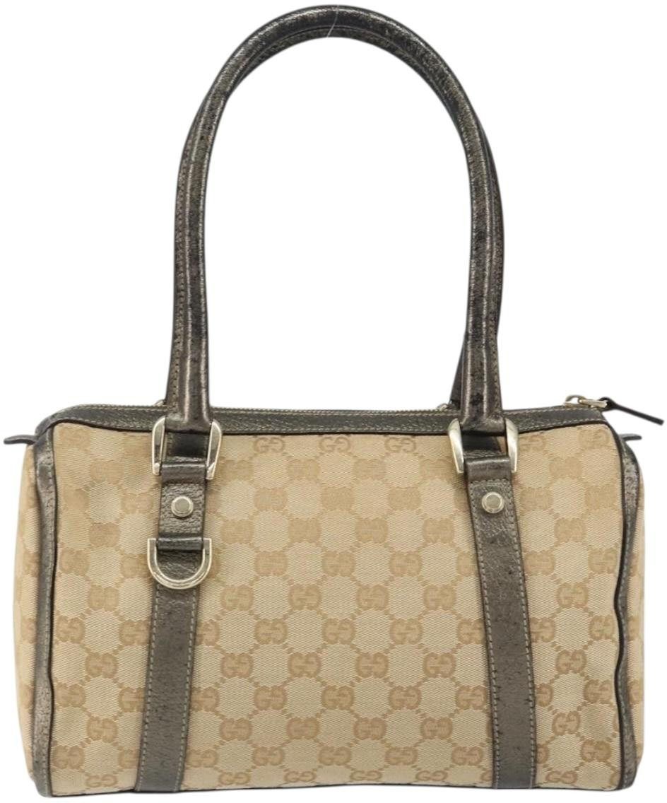 Gucci Gucci Abbey Boston Bag GG Canvas Small Beige