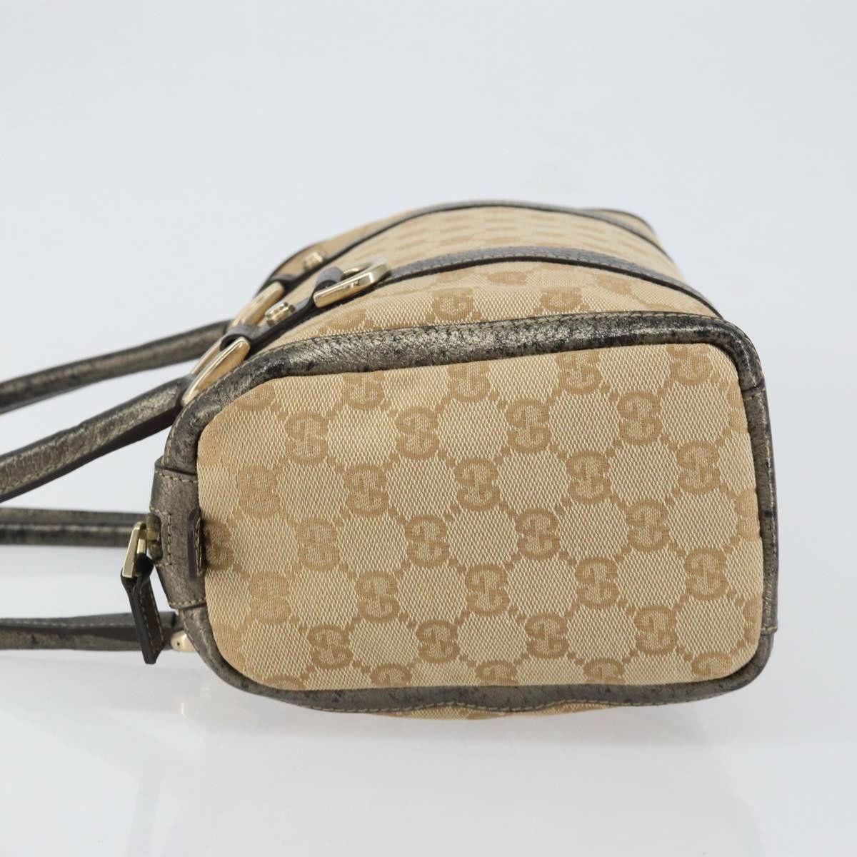 Gucci Gucci Abbey Boston Bag GG Canvas Small Beige