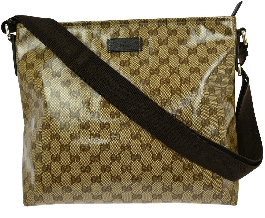 Gucci Gucci Zip Top Messenger Bag GG Imprime Small Bruin