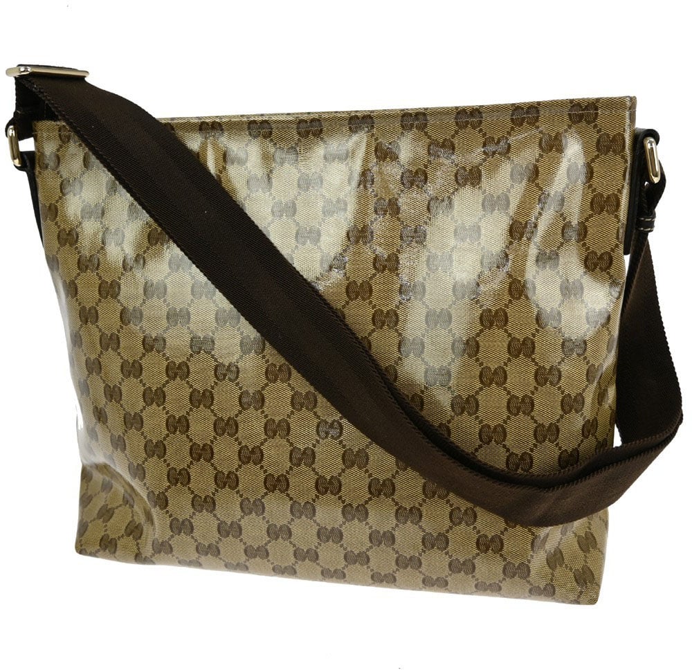 Gucci Gucci Zip Top Messenger Bag GG Imprime Small Bruin