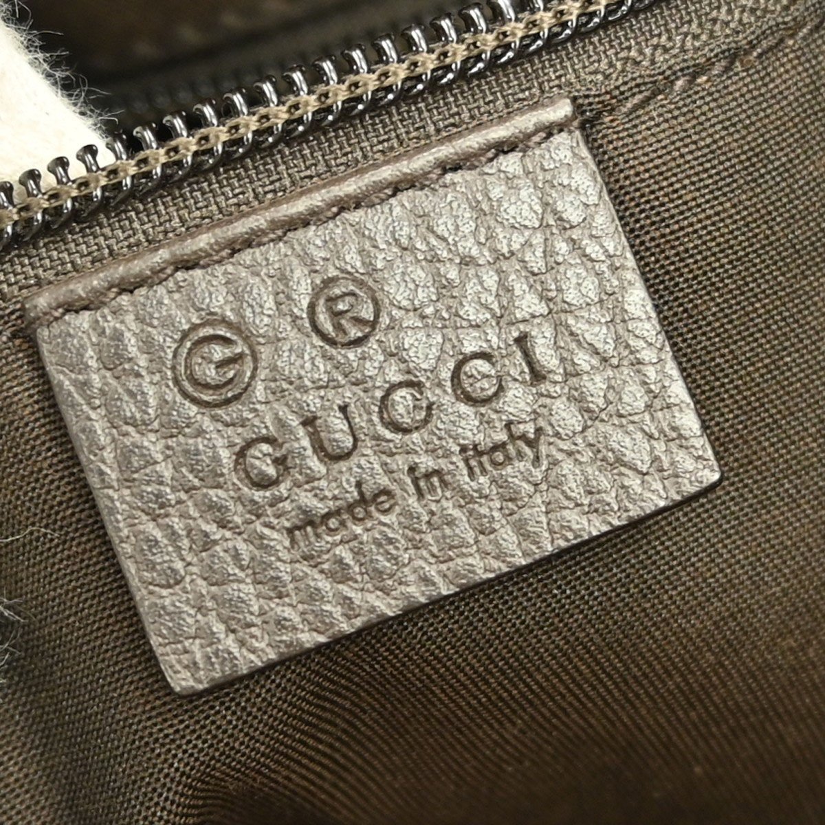 Gucci Gucci Zip Top Messenger Bag GG Imprime Small Bruin