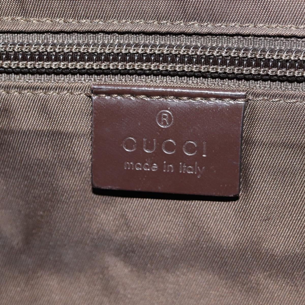 Gucci Gucci Interlocking G Messenger Bag GG Coated Canvas Large Bruin