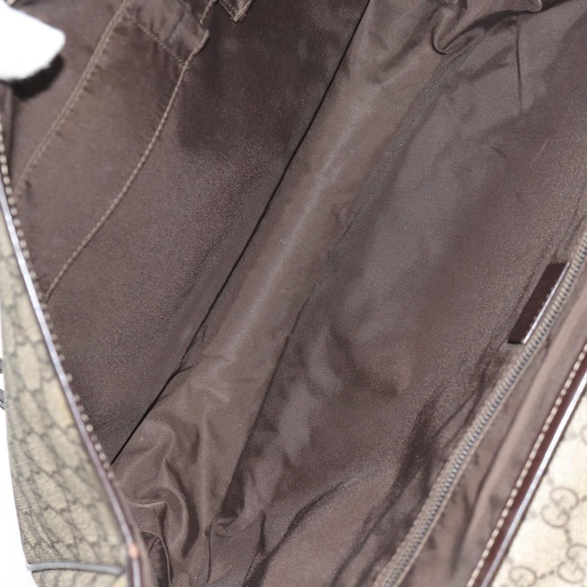 Gucci Gucci Interlocking G Messenger Bag GG Coated Canvas Large Bruin