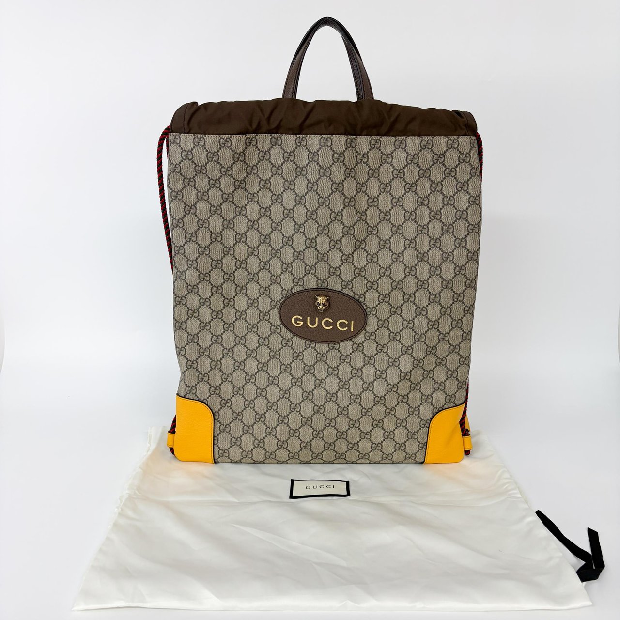 Gucci Neo Vintage Soft Tote GG Coated Canvas Large Beige