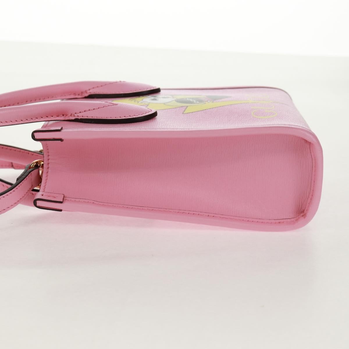 Gucci Gucci Vertical Tote Printed Leather Mini Roze