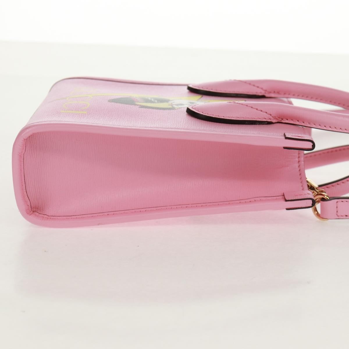 Gucci Gucci Vertical Tote Printed Leather Mini Roze