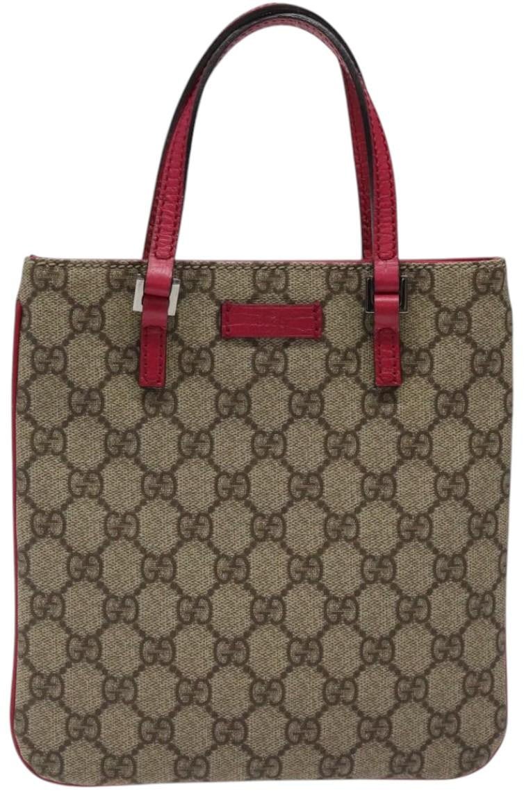 Gucci Gucci Joy Plus Flat Tote GG Coated Canvas Small Beige
