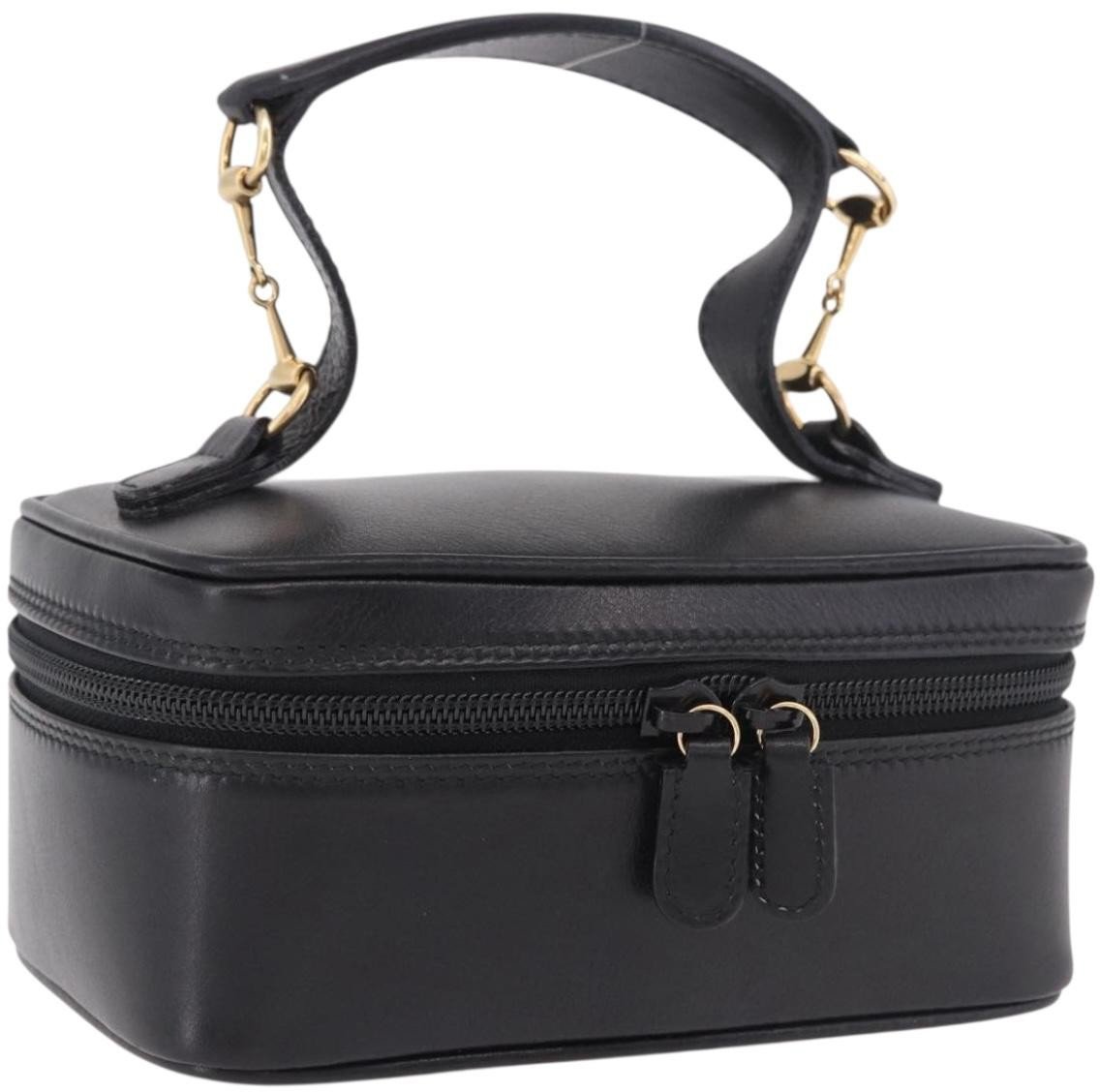 Gucci Horsebit Vanity leather Zwart
