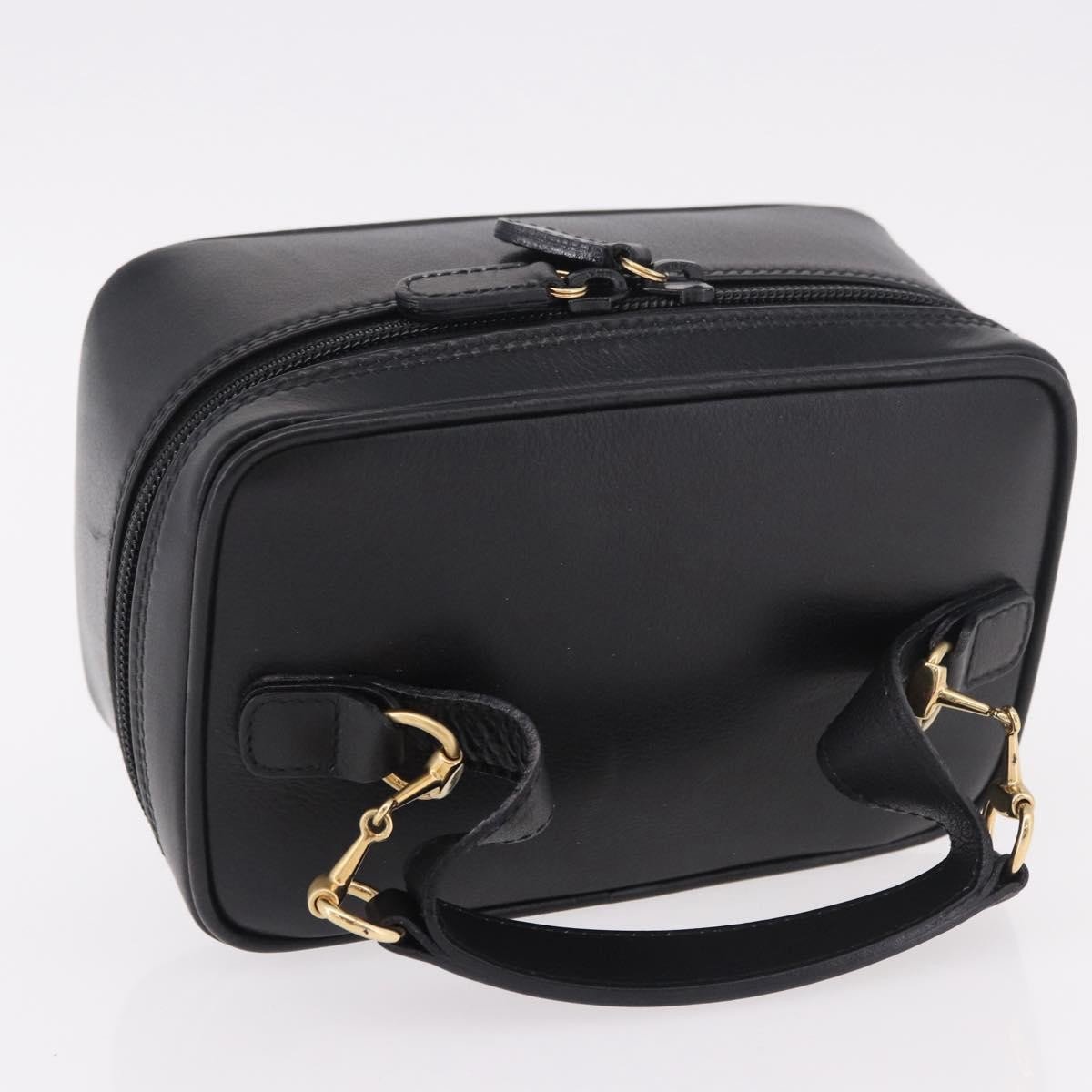 Gucci Horsebit Vanity leather Zwart