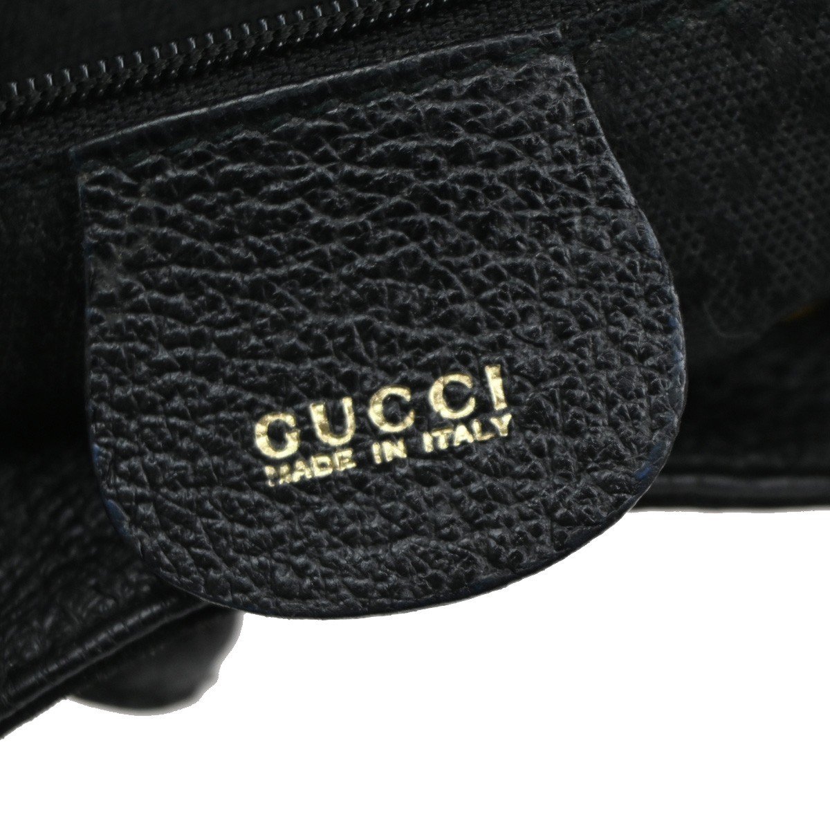 Gucci Gucci Vintage Bamboo Backpack Suede Small Zwart