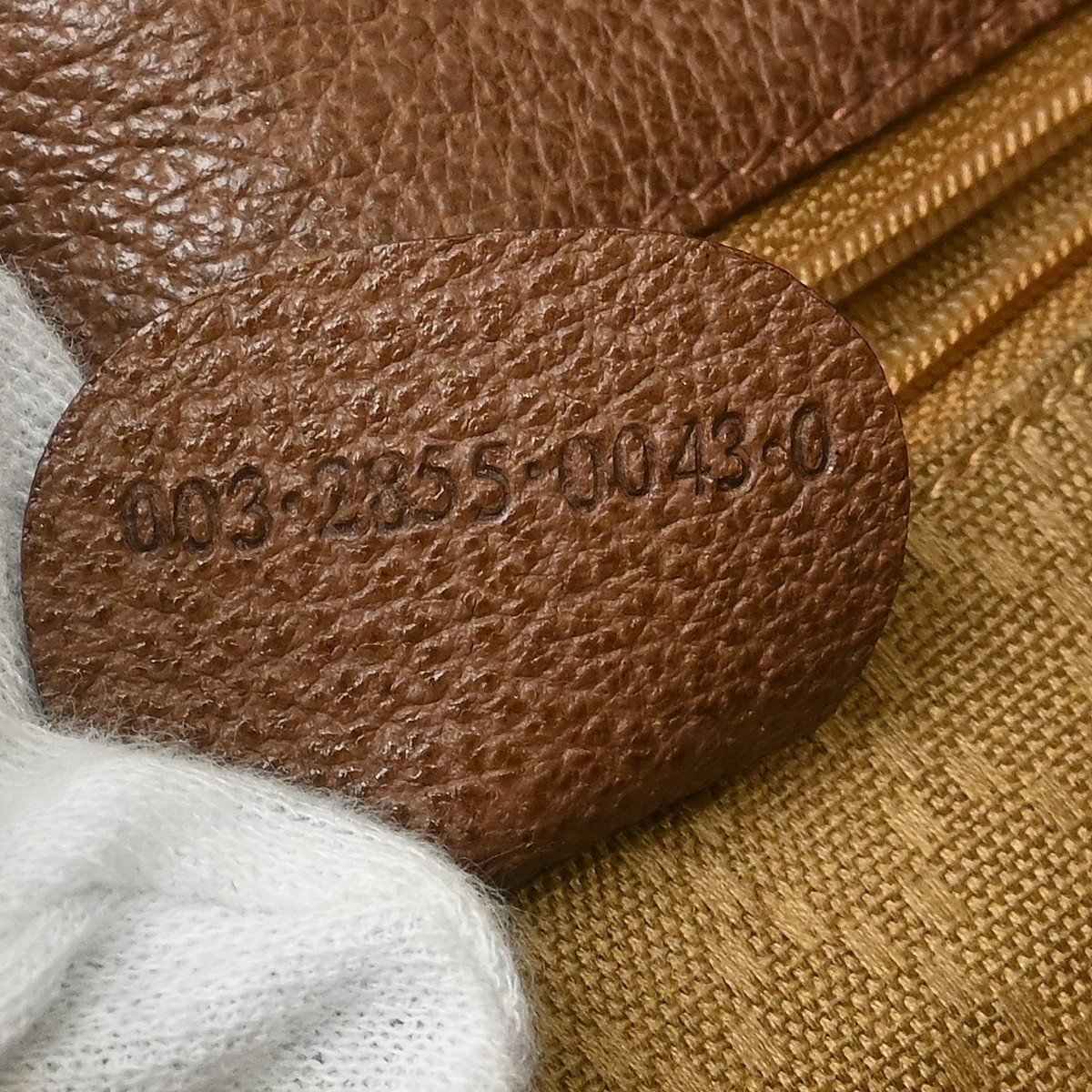 Gucci Vintage Bamboo Suede Small Bruin