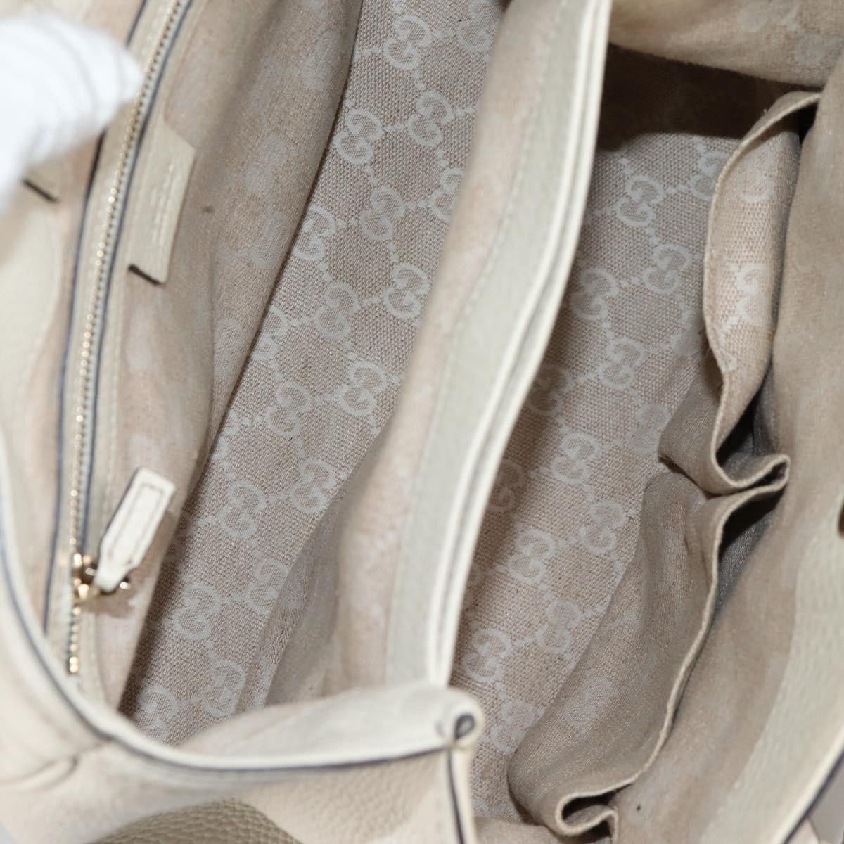 Gucci Gucci Diana Bamboo Top Handle Tote Leather Medium Wit