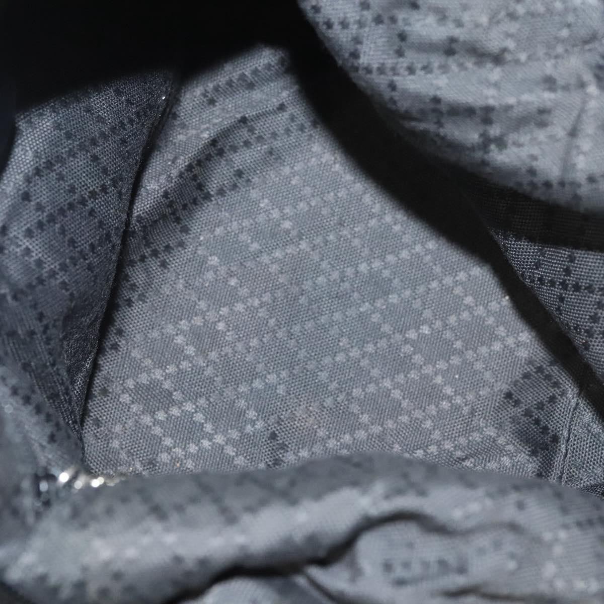 Gucci Gucci Vintage Bamboo Hobo Nylon Small Zwart