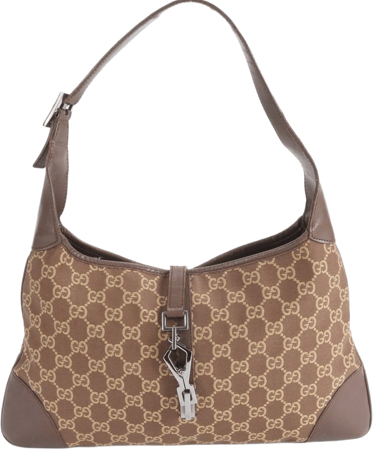 Gucci Miss GG Hobo Leather Medium Bruin