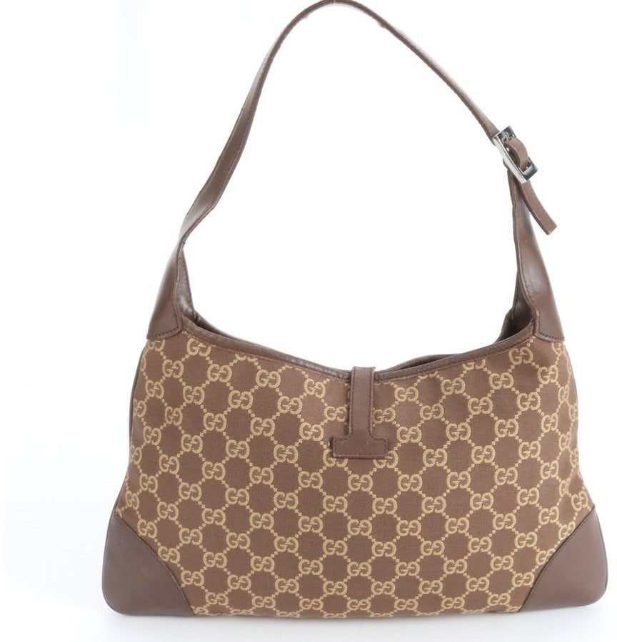 Gucci Miss GG Hobo Leather Medium Bruin