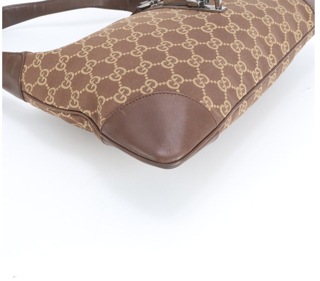 Gucci Miss GG Hobo Leather Medium Bruin