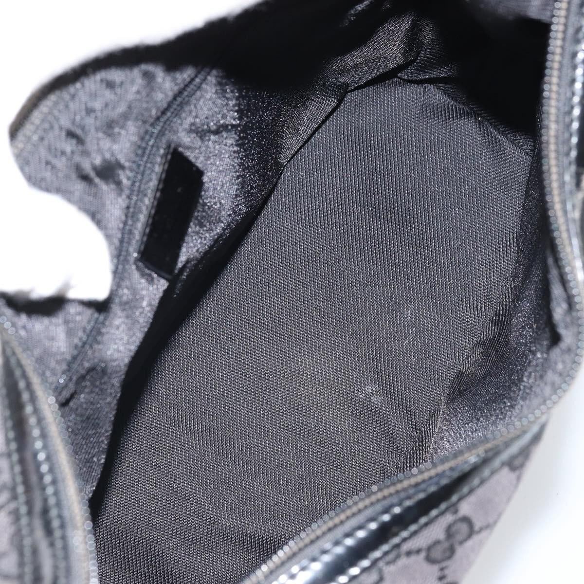 Gucci Gucci Vintage Clasp Handle Hobo (Outlet) GG Canvas Medium Zwart