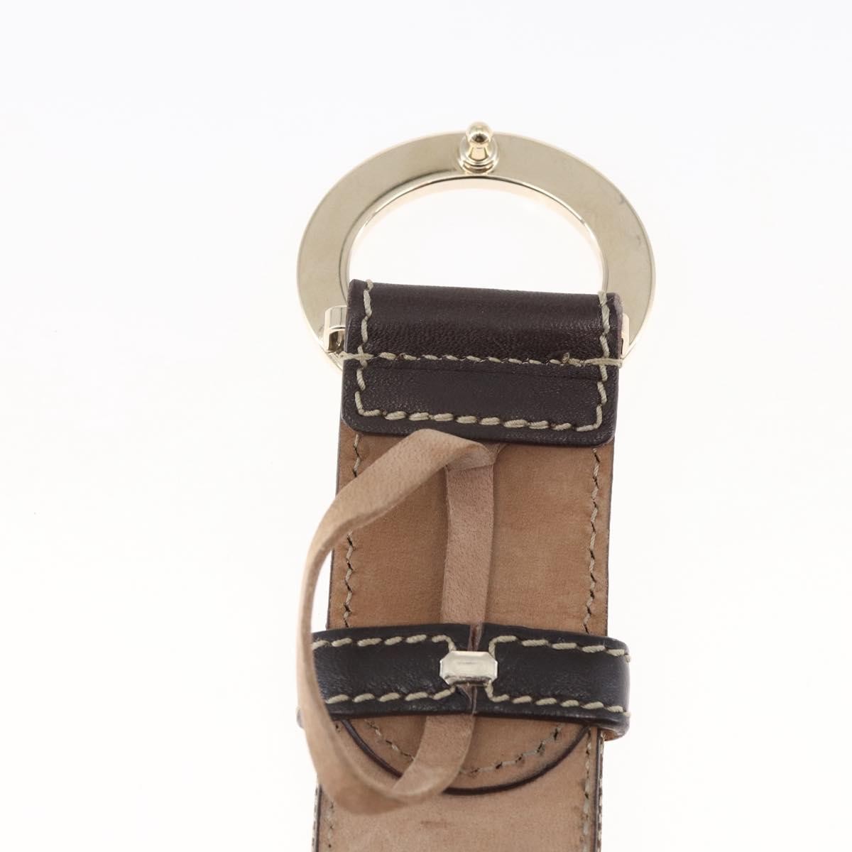 Gucci Gucci G Buckle Belt Leather Thin Beige