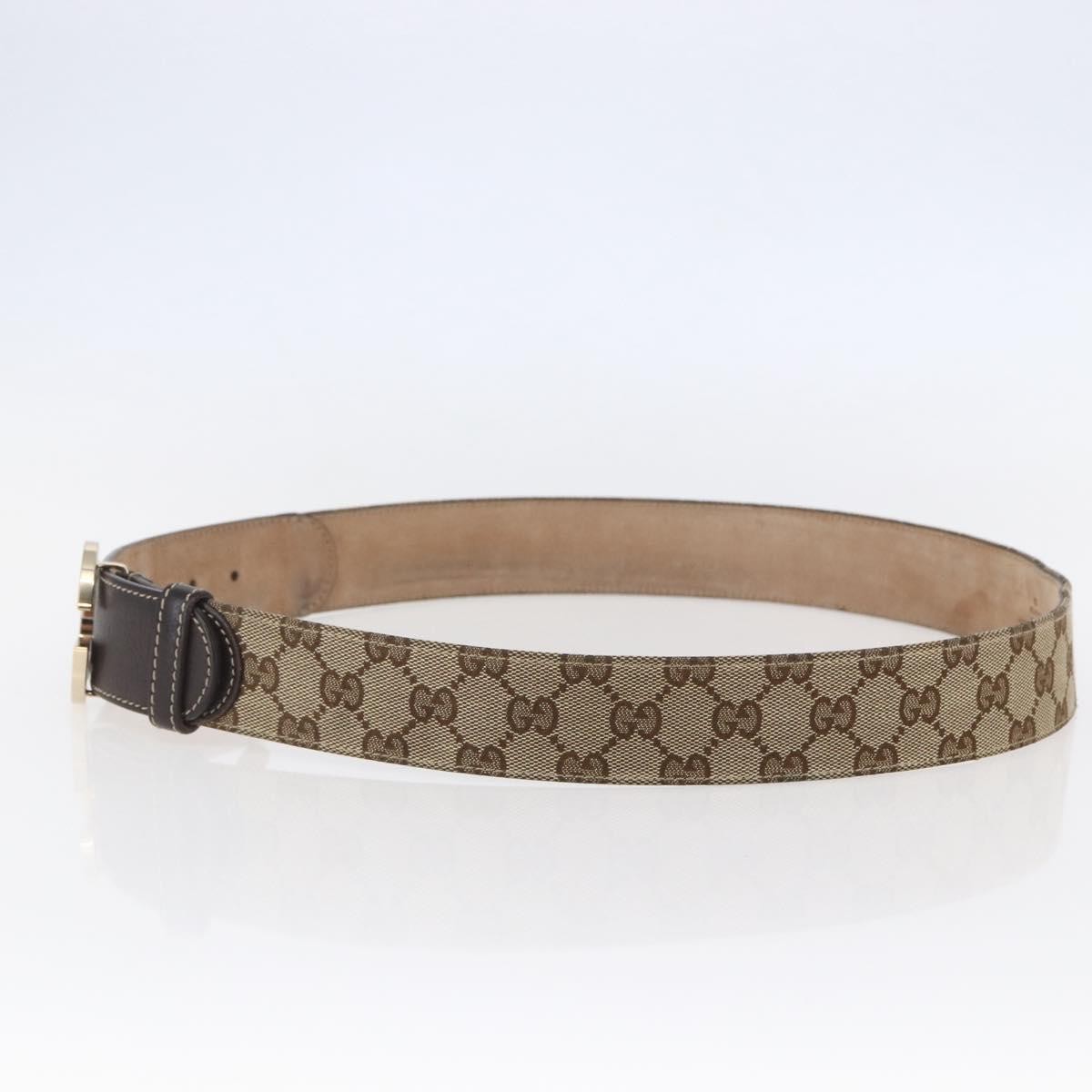 Gucci Gucci G Buckle Belt Leather Thin Beige