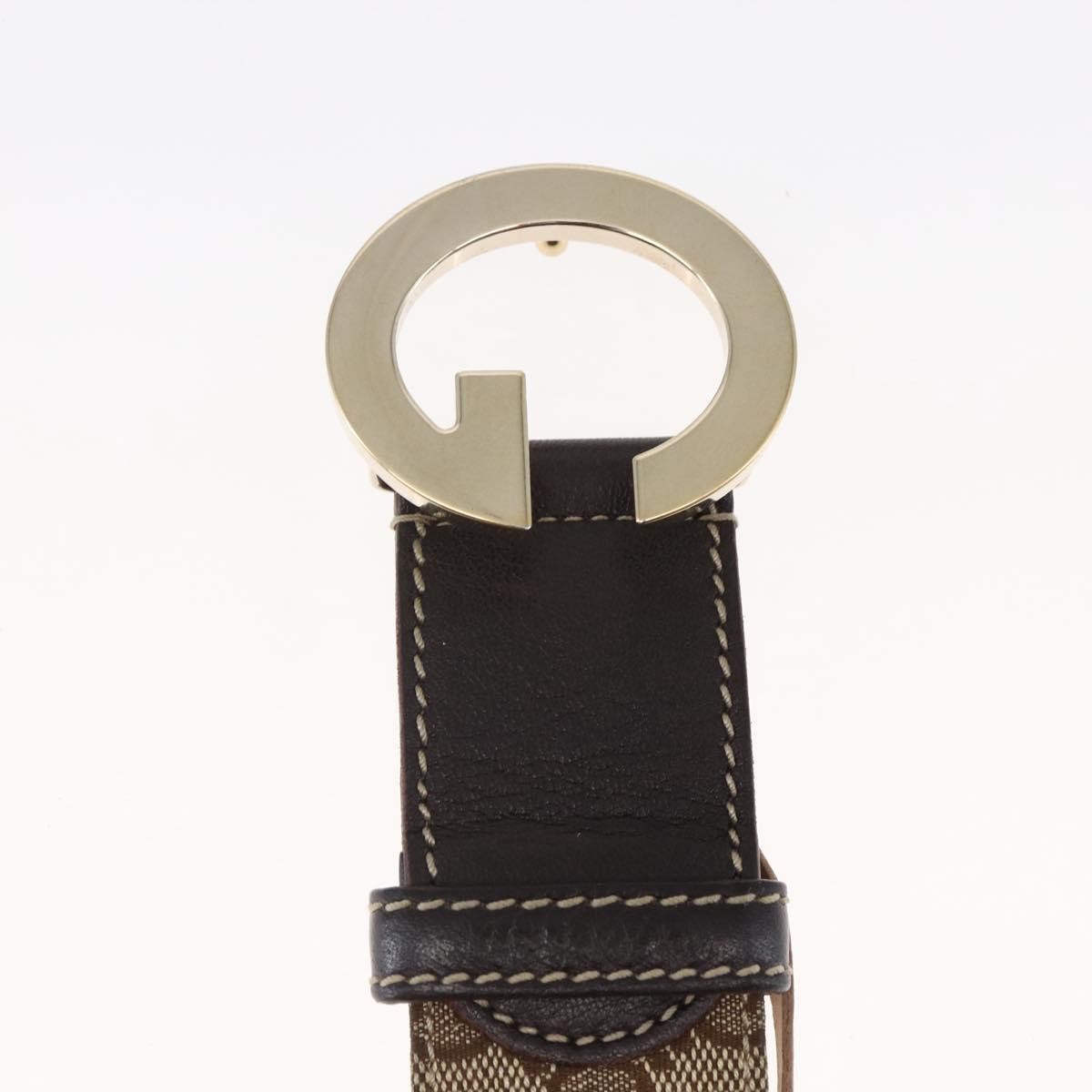Gucci Gucci G Buckle Belt Leather Thin Beige