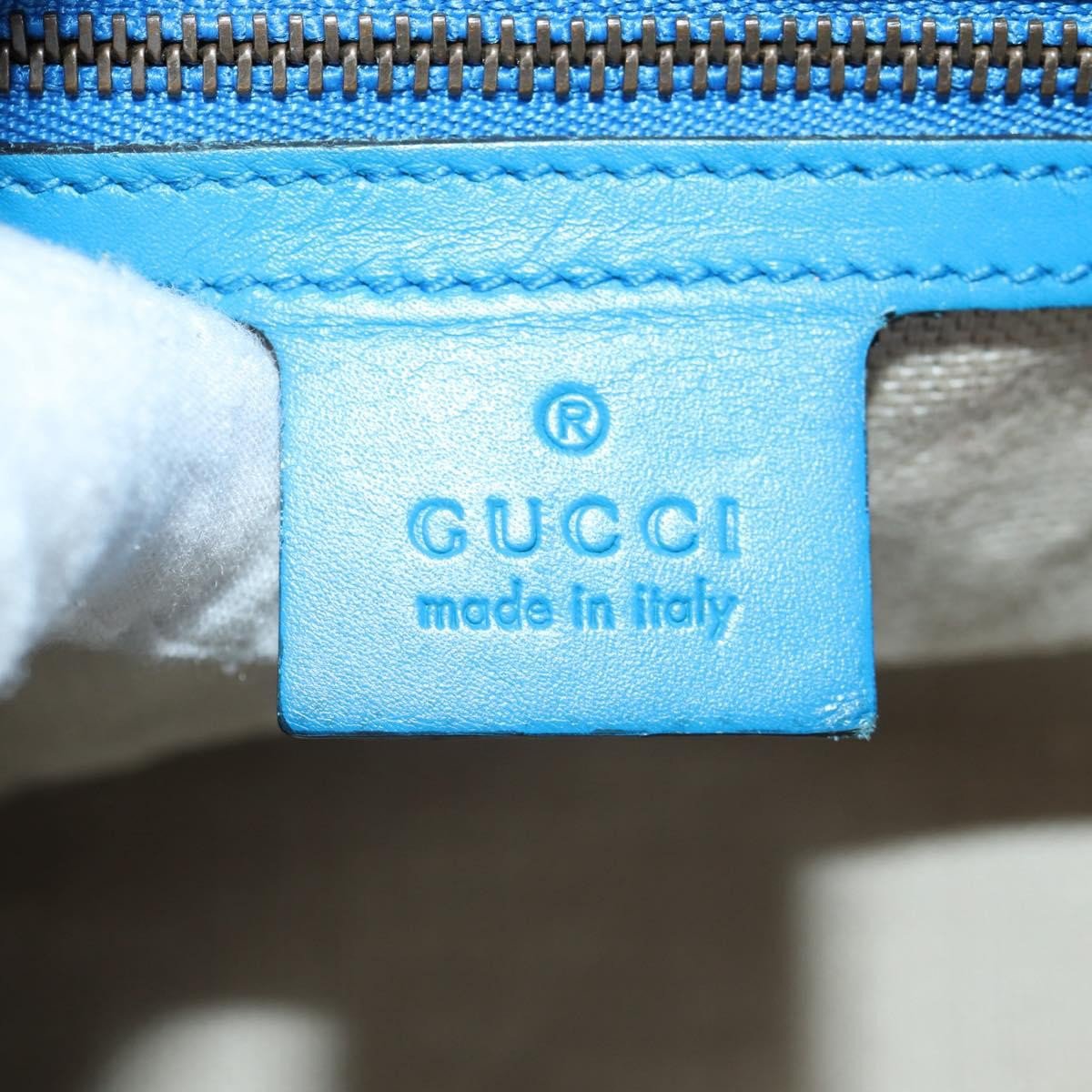 Gucci Gucci Lady Web Shoulder Bag Leather Small Blauw