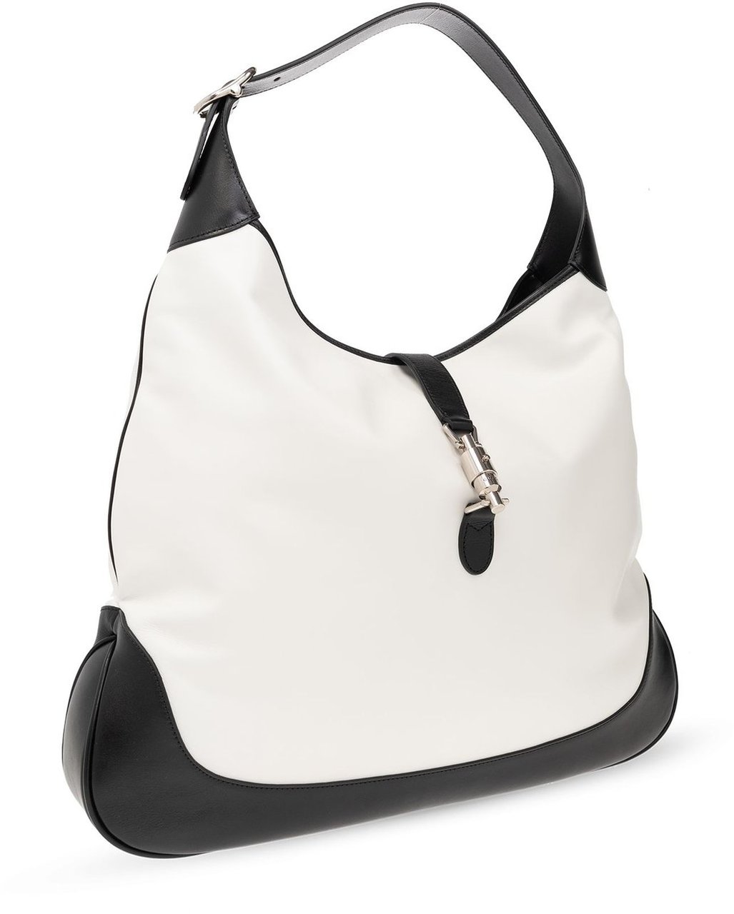 Gucci Jackie O Hobo GG Canvas with Leather Medium Zwart